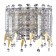 Sconces st. SL1655.201.02. Desio. 2x40 watts, E14, 22.5x21.7 cm, golden color