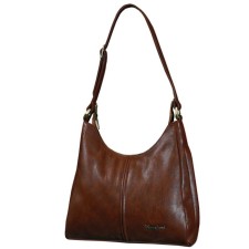 Women's bag B2302-10110, brown color, artificial leather, 30x10x30 cm