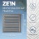 Ventilation grate Zein Lux RM2525CR, 250 x 250 mm, with a grid, metal, silver