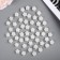 Decor for creativity Plastic "Hibiscus" Pearl set 50 pcs 1x1 cm