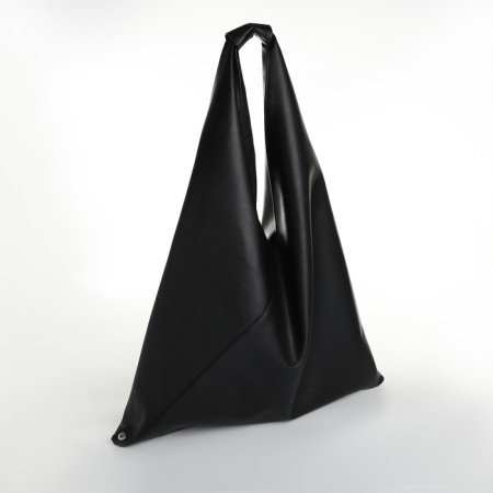 Bag Women's Shoper on the button, black color-2