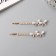 Invisibility for hair "Gloria" (set 2 pcs) double bow, 6 cm, gold
