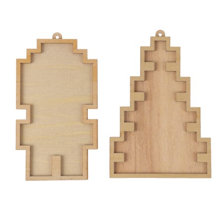 Set for creativity "Christmas tree toy. Mosaic ", 2 pcs., Ceramic-10