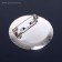 The basis for a brooch with a round base SM-367, (set of 5 pcs.) 35 mm, color silver color