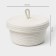 Basket for storage ladled handmade LadOM "BALL", 21 × 21 × 11 cm, beige color
