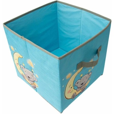 Box for storage "Bear", 30x30x30 cm, blue-1