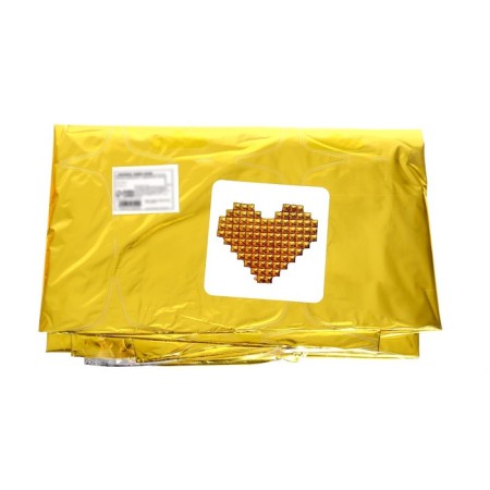 Foil ball 42 "Heart", pop-out, color gold, under the air-1