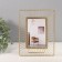 Photo frame metal in 1 photo 10x15 cm "Sun" gold 18x23.7 cm