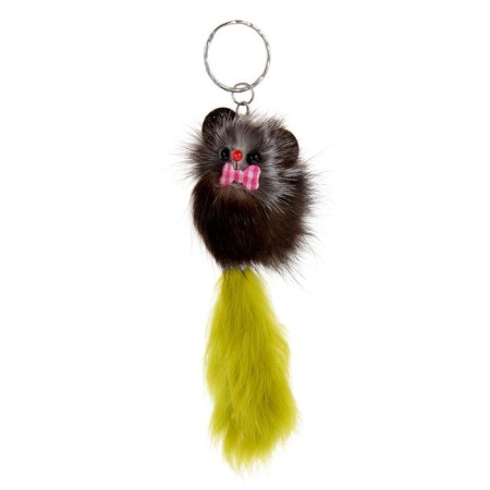 Fluffy on the ring "Cute" 4.5 x 4.5 x 12.5 cm, Mix color-3