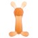 A set of teething, with a holder, a silicone lace, 3 pcs.