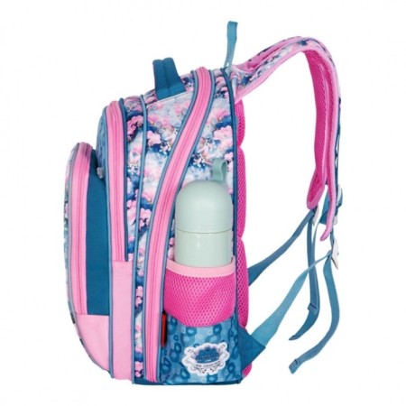 Frame backpack 39 x 29 x 17 cm, Across 640, filling: bag, blue/pink ACR22-640-9-2