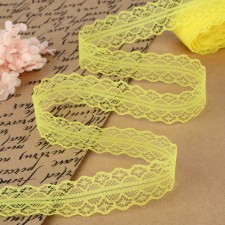 Capricon lace, 30 mm × 10 ± 1 m, yellow color
