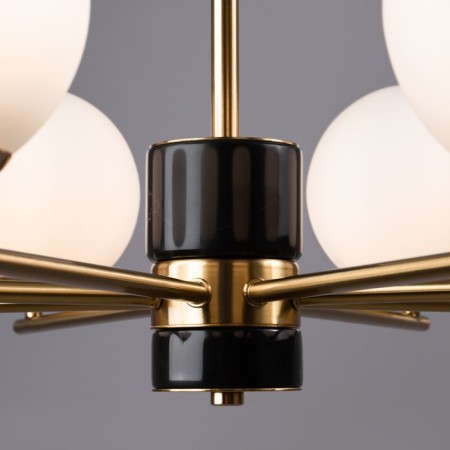 Suspended lamp Freya Fr5230PL-08BS Marble, 810x810x560 mm, E27, 8x60W, brass color-15