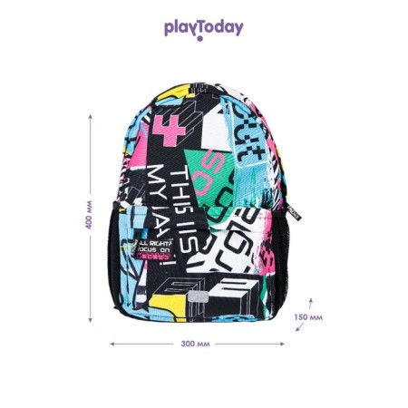 A backpack for the girl PlayTode, size 40x30x15 cm-8