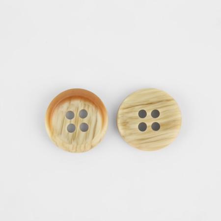 A set of buttons, 4 punctures, d = 15 mm, 10 pcs, beige color-2