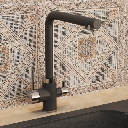 The kitchen mixer Uperwood Quartz UPD-03, with a filtered water channel, color 04 Cher