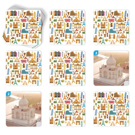 Board game "Memo. Sights of the world ", 50 cards, 5+-2