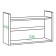 Shelf, 700 × 240 × 432 mm, caramel color