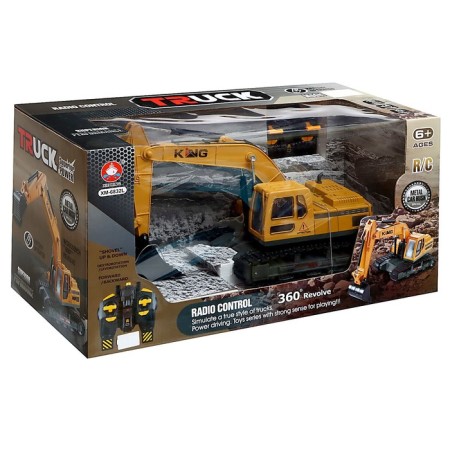 Excavator Radio -controlled "construction", mobile bucket, works from the battery-10