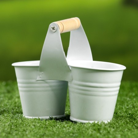 Double pot with a pen 11*5*8.5cm-6