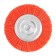 Nylon brush for a tundra drill, with a hairpin, flat, 100 mm
