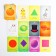 Cards on the ring for learning the English language "form and color", 20 cards, ring, 3+