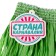 Hawaiian skirt, 40 cm, green color