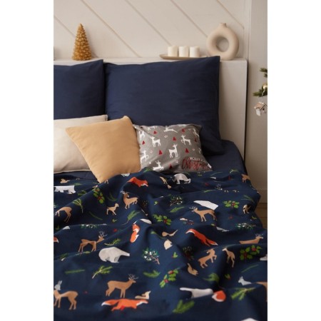 Bed linen "Ethel" 2 joint venture Winter Animals 175*215 cm, 200*220 cm, 70*70 cm - 2 pcs-11