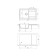 Dr.gans kitchen washing “Techno-860” 860x510 mm, h = 217 mm, black color