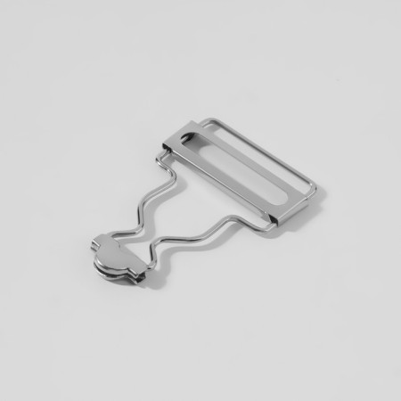 Flasp for jumpsuit, 32 mm, 10 pcs, silver color-1
