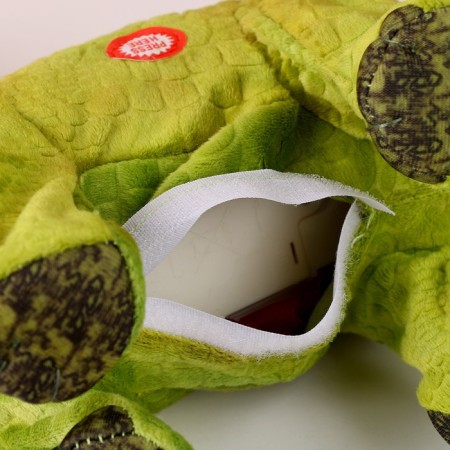 Soft musical toy "Dinosaurus", 31 cm, green color-3