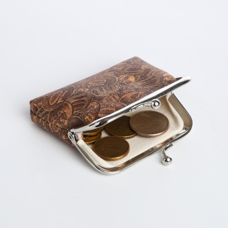 Wallet on the farmar, brown/yellow color-3