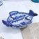 Olno -martyr "fish", gzhel, porcelain, 20x16 cm