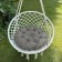Billy swing pillow, diameter 60 cm, gray color