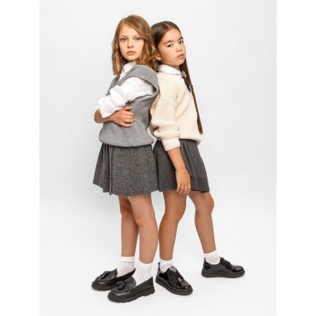 Жилет для девочки Amarobaby Knit, рост 134 см, цвет серый-13
