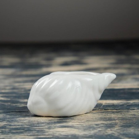 Set of Kashpo "Shell" 6pcs, 8x6x8cm, White-5