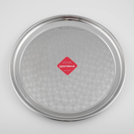 Stainless steel tray “India”, d = 45 cm, silver color-3