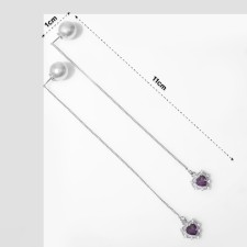 Earrings with pearls 