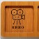 Menija wooden "Cinema, wine, domino", 10 x 29 cm