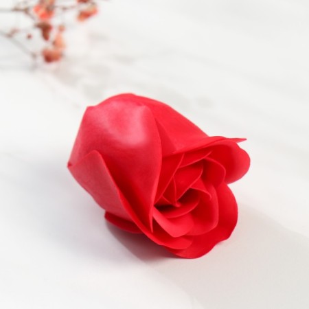 Soap petals "Bun roses. Red" 3.5x3.5x4 cm
