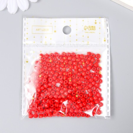 Round beads 6/0 "red" 20 g-4