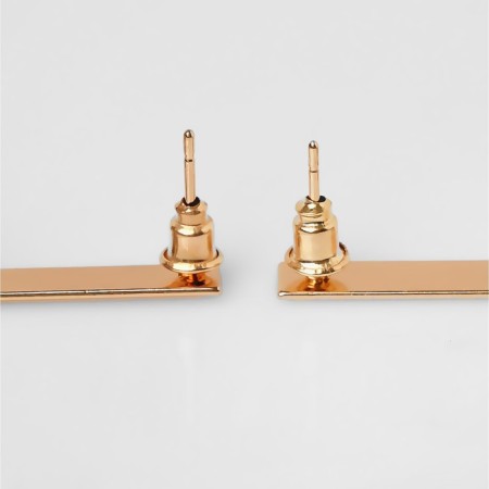 Earrings Assorted "Illusion", black color in gold-1