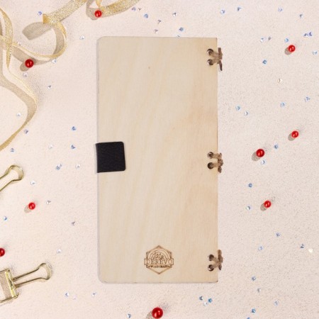 Wooden envelope "With a day!" handmade, light, giraffe, 16.5x8 cm-3