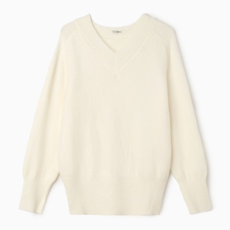 Female jumper, dairy color, one size (44-48)