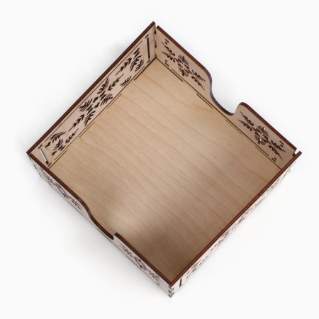 Wooden napkin "Snowflake", 13 x 13 x 10 cm-2