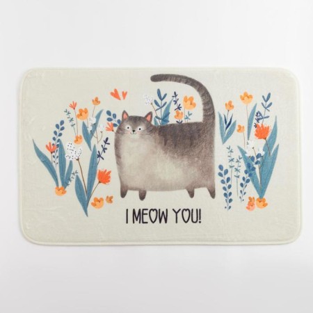 Set of bathroom rugs Ethel "Kitty" 2 pcs, 80x50 cm, 50x40 cm, velor-2