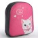 Baby backpack for a girl Textile "Cute cat", 28x24.5x8 cm