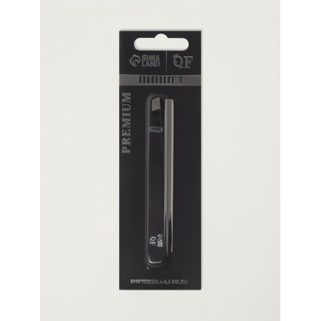 Pinzet "Premium" beveled, wide, 9.6 cm, on the blister, black color-7