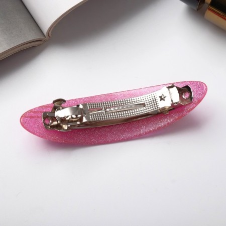 Hair hairpin "Ophelia" stripes diagonal, 9 cm, mix-2