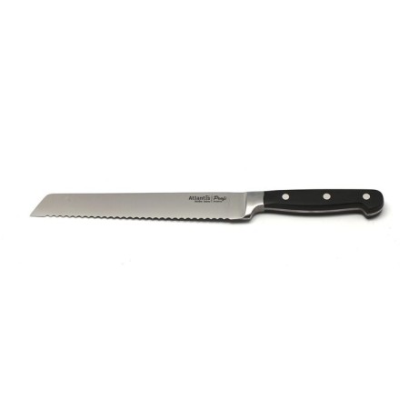 Atlantis bread knife, black color, 20 cm